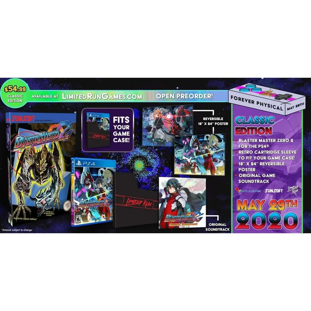 PS4 Limited Run #364 Blaster Master Zero 2 Classic Edition